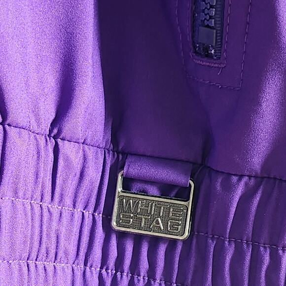Vintage White Stag Ski Wear Deep Purple Lightweight Jacket Size Med - Picture 4 of 9